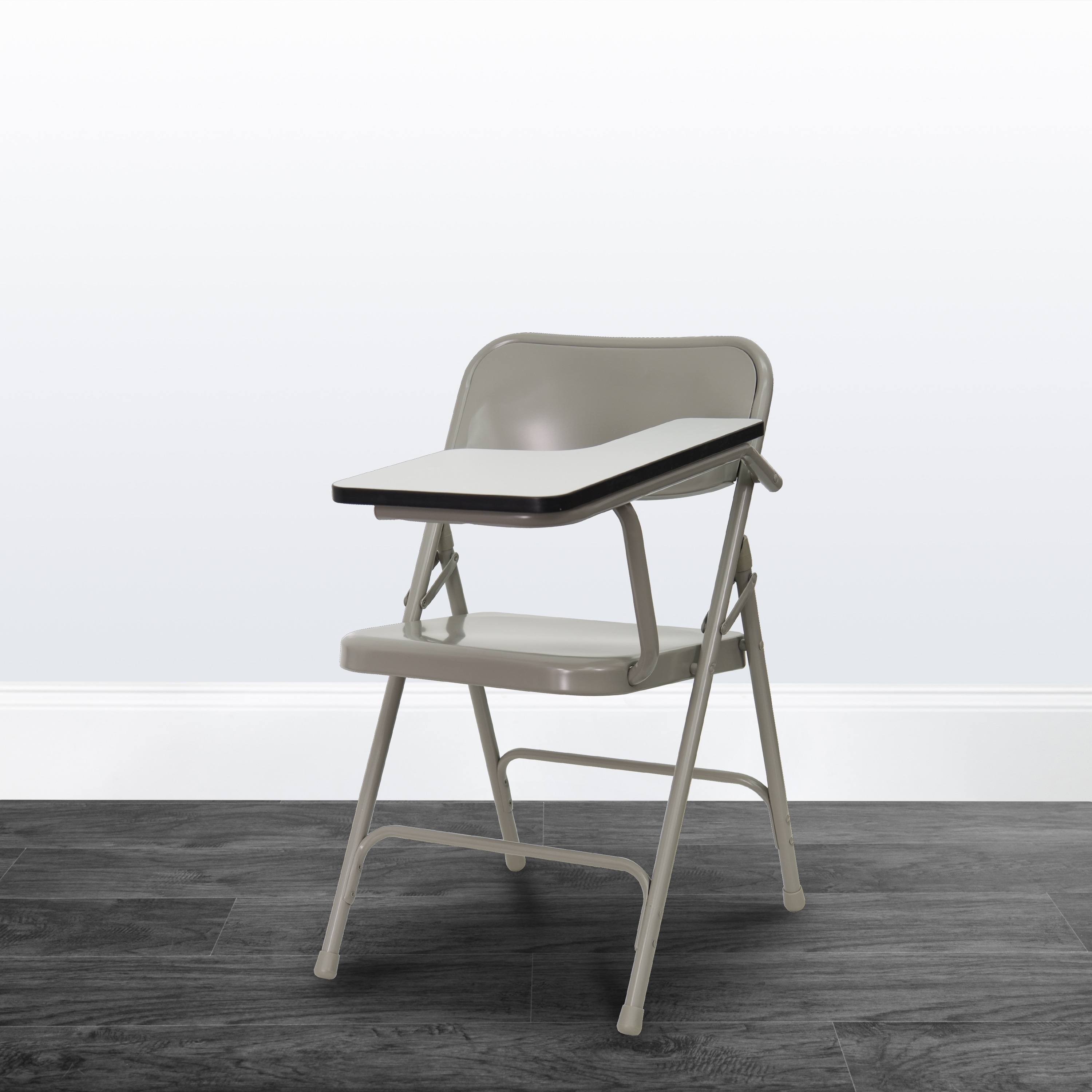 Folding chair with right handed tablet arm on sale