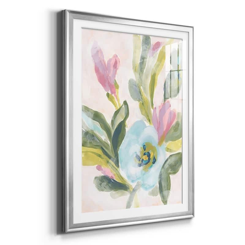 Floral Breeze Fresco II Premium Framed Print - Ready to Hang