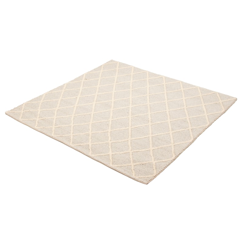 ECARPETGALLERY Braid weave Sienna Grey Wool Rug - 6'0 x 6'2
