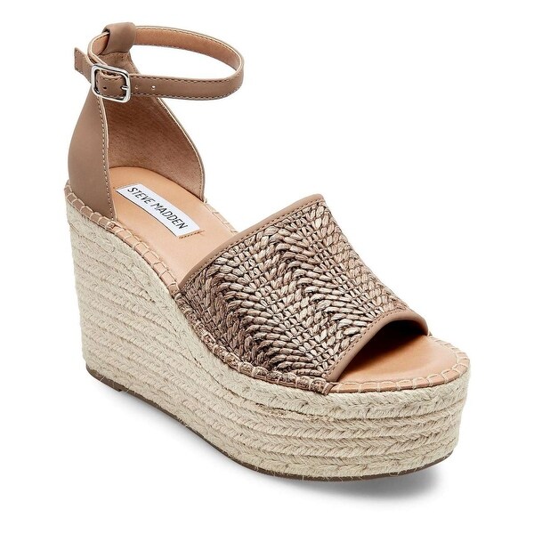 steve madden cognac wedges