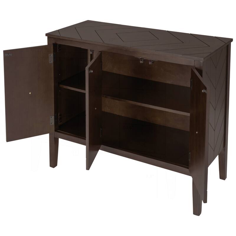 Versatile Adjustable Shelf Sideboard with Sturdy Legs