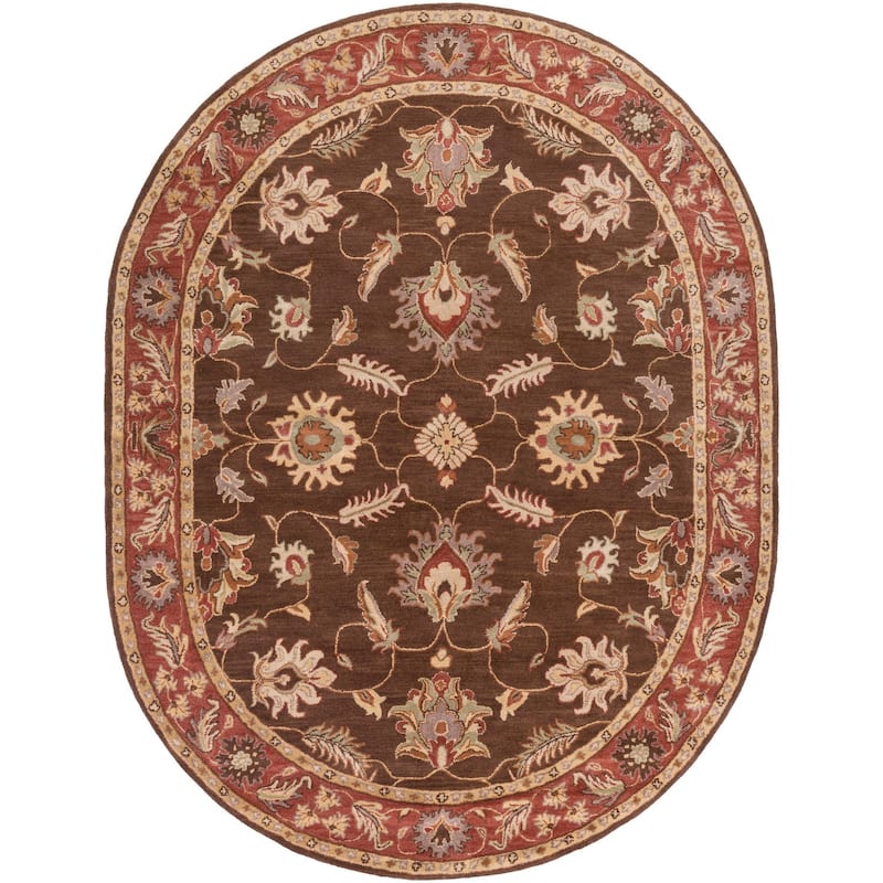 Livabliss Traditional Caesar Border Area Rug
