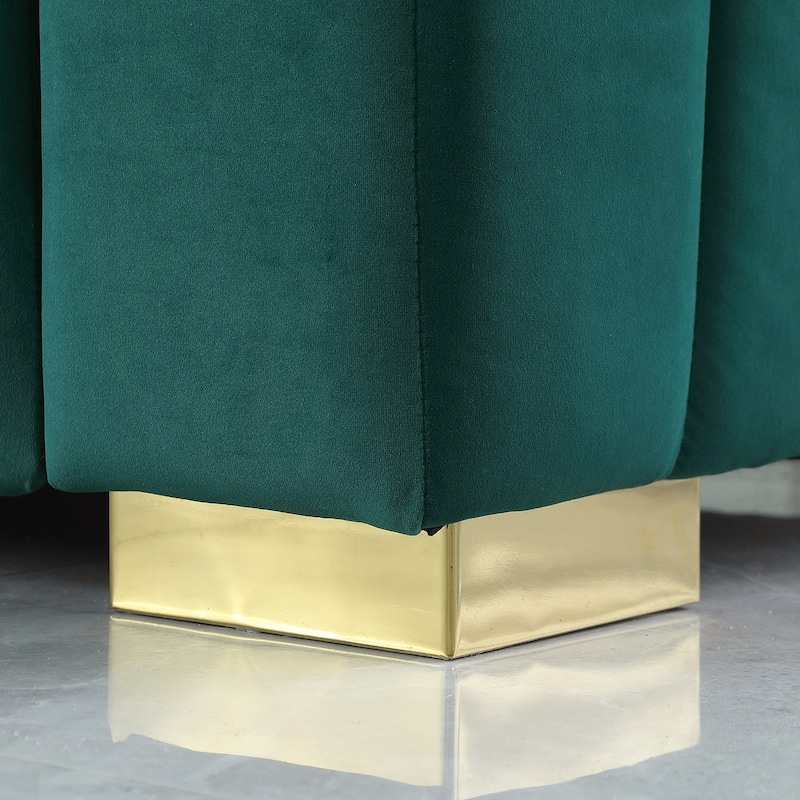 A modern channel sofa take on a traditional Chesterfield,3 seater
