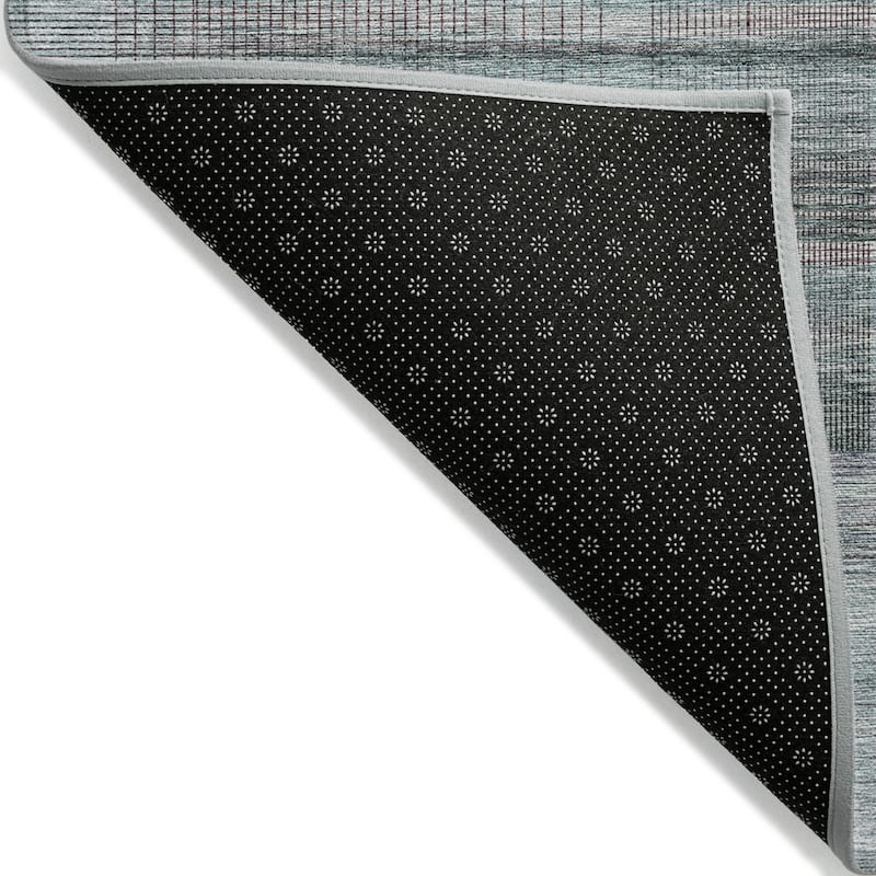 HomeRoots Striped Transitional Rectangle Outdoor Rug