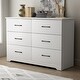 preview thumbnail 7 of 11, Darsh 6-Drawer Dresser with Ultra Fast Assembly (31.5 in. × 47.2 in. × 15.7 in.) Matte White