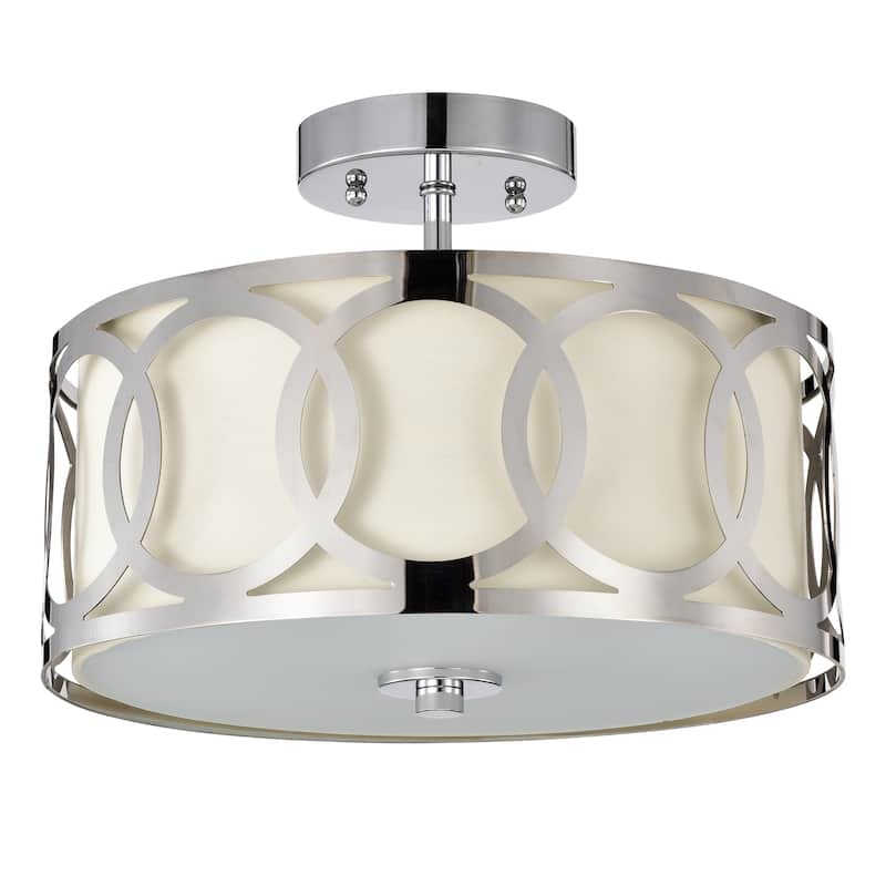 2-light Semi-Flush Mount