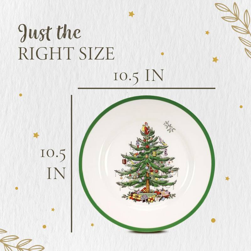 Spode Set of 4 Christmas Tree Plates