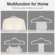 preview thumbnail 27 of 38, Clothes Hangers Plastic Coat Hangers Non-Slip Space-Saving Swivel Hook