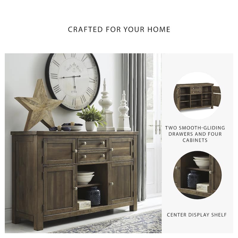 Signature Design by Ashley Mykolaiv Grey-brown Dining Room Server
