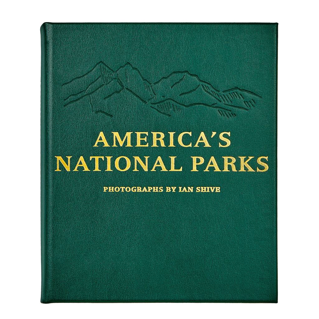 Graphic Image America's National Parks Coffee Table Book, Leather, Green