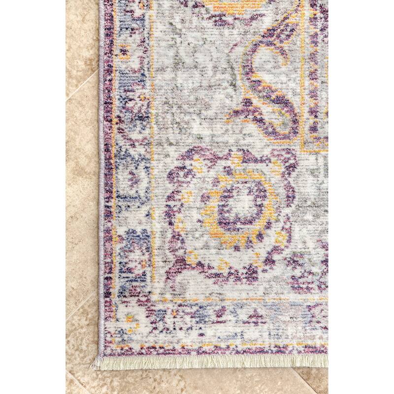Nuloom Sky Blue Indie Fringe Area Rug