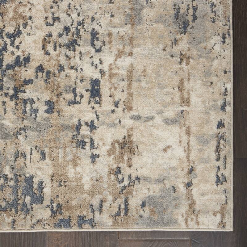Mepi Power Loomed Abstract Modern Area Rug By HomeRoots