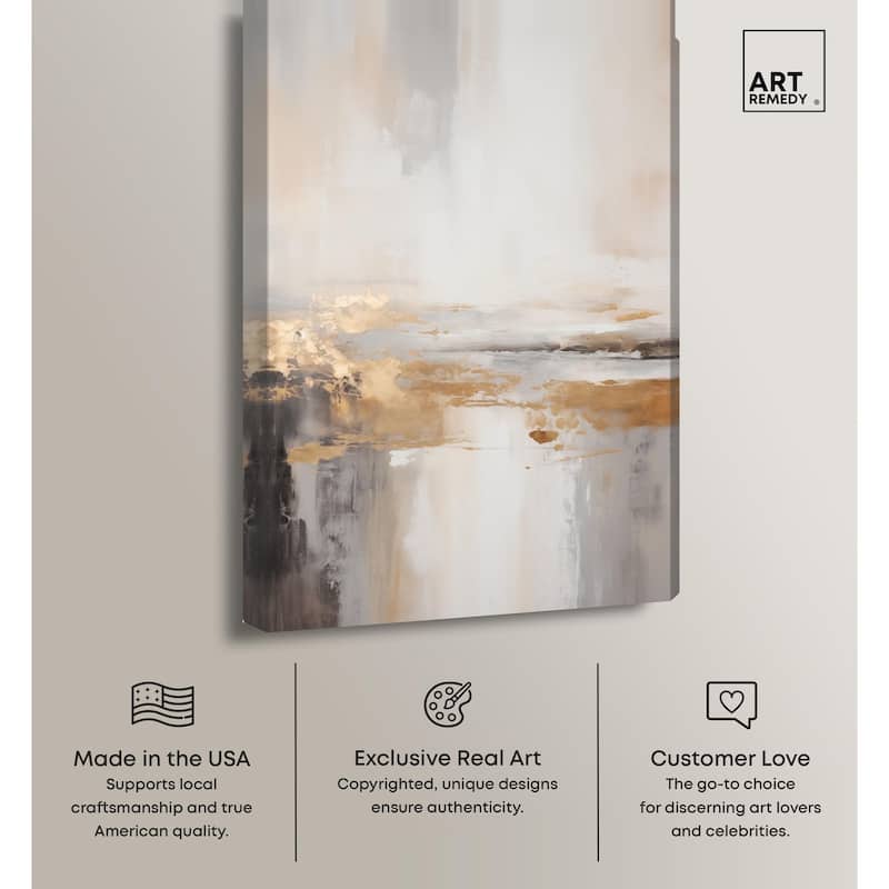 Gold Dust I Canvas by Art Remedy, Gallery Wrapped