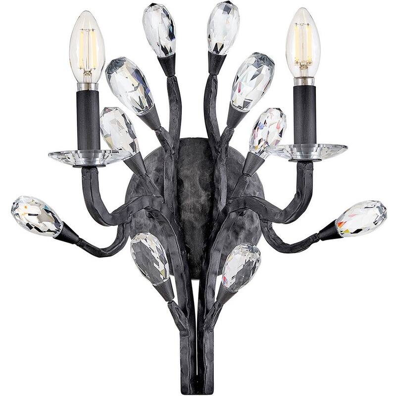 Fredrick Ramond FR46802 Eve 2 Light 16" Tall LED Wall Sconce - Brushed Graphite
