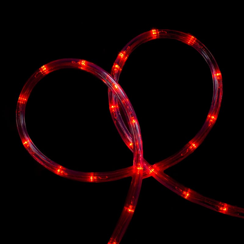 18' LED Christmas Rope Lights - Red