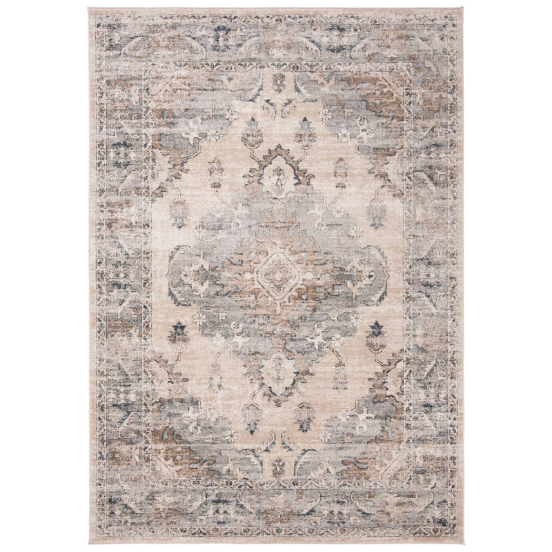 SAFAVIEH Oregon Oney Traditional Oriental Rug - 2' x 5' - Beige/Grey
