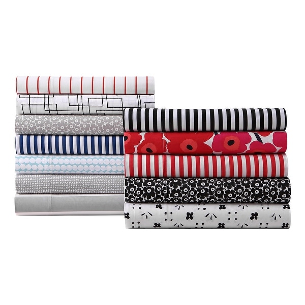 Marimekko Printed Cotton Percale Sheet and Pillowcase Sets
