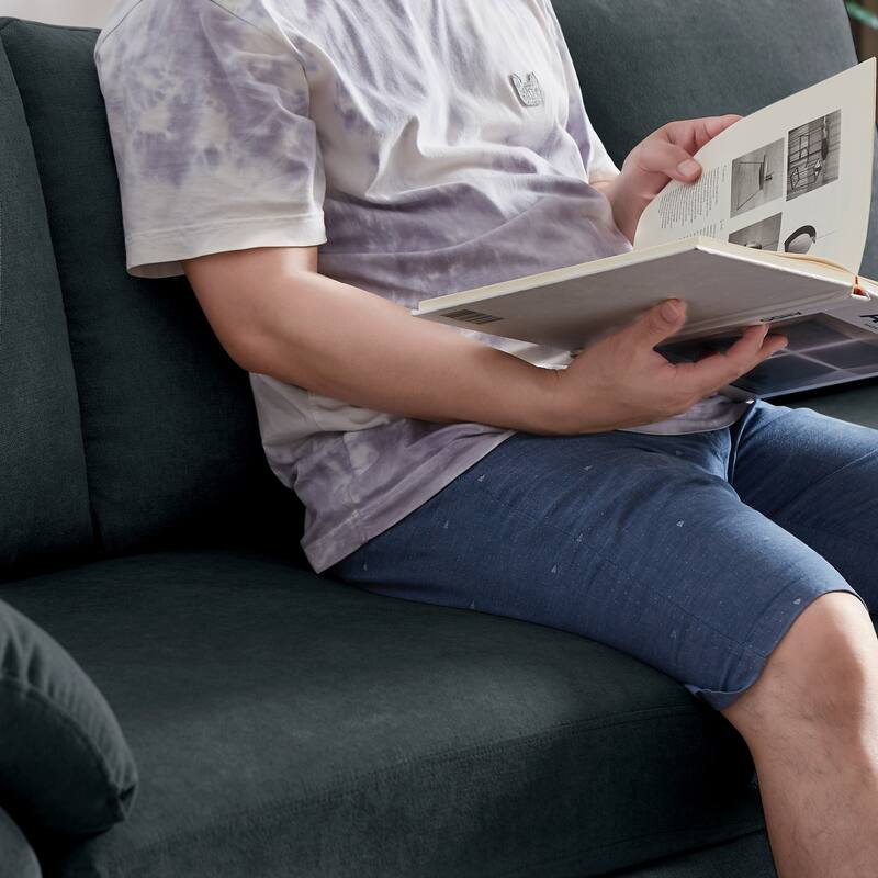 Jarenie 79.72" L Shaped Sofa Couch for Living Room