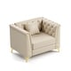 preview thumbnail 20 of 36, GDFStudio - Multi-Size Faux Leather 6-Seat Chesterfield Modular Sofa Set with Metal Trim & 6 Pillows