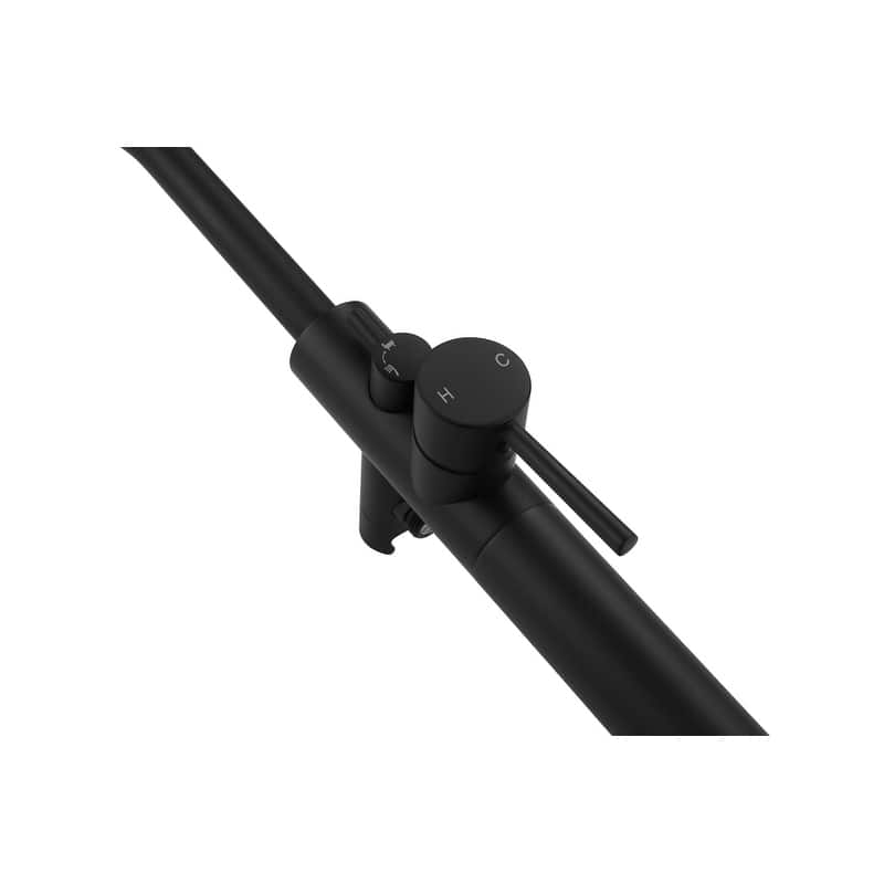 Indigo Home Floor Mounted Roman Tub Faucet with Handshower