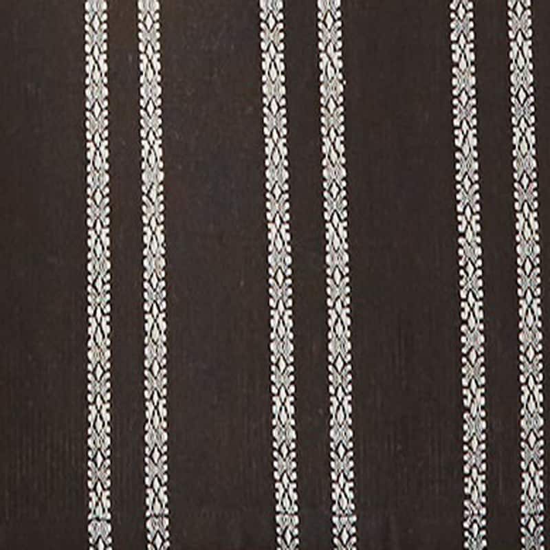 Set of 2 Black and Yellow Sunflower Print with Coordinating Black Stripe Cotton Kitchen Dishtowels 26L x 18W in. - Multi