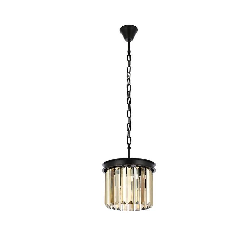 Royce Edge 3-Light Matte Black Pendant