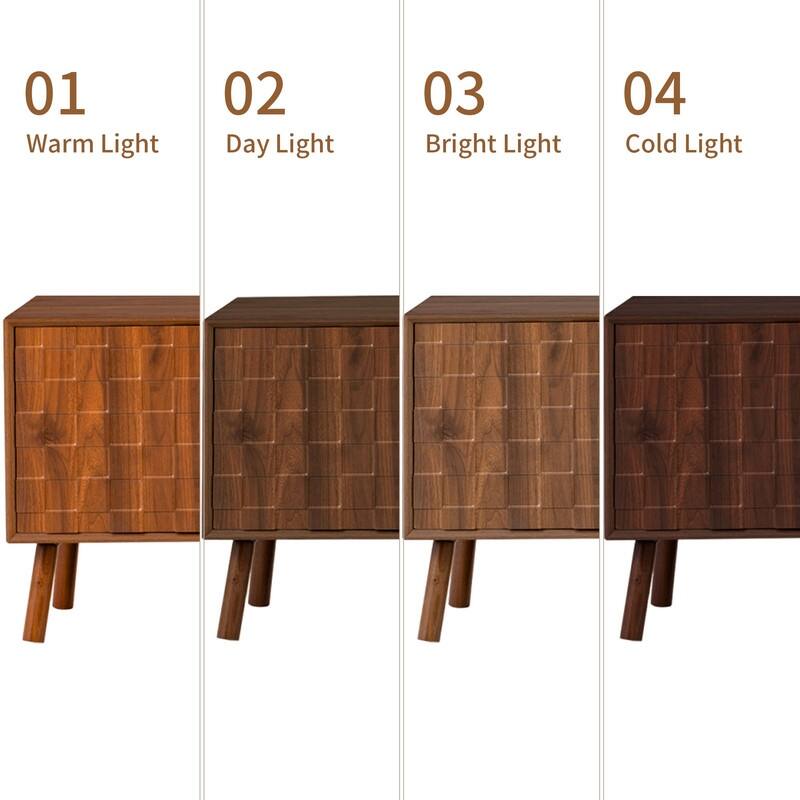 Modern 70" TV Stand for TVs up to 80", Entertainment Center Media Console Table with Solid Wood Legs and Open Storage