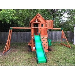 skyfort 2 all cedar swing set