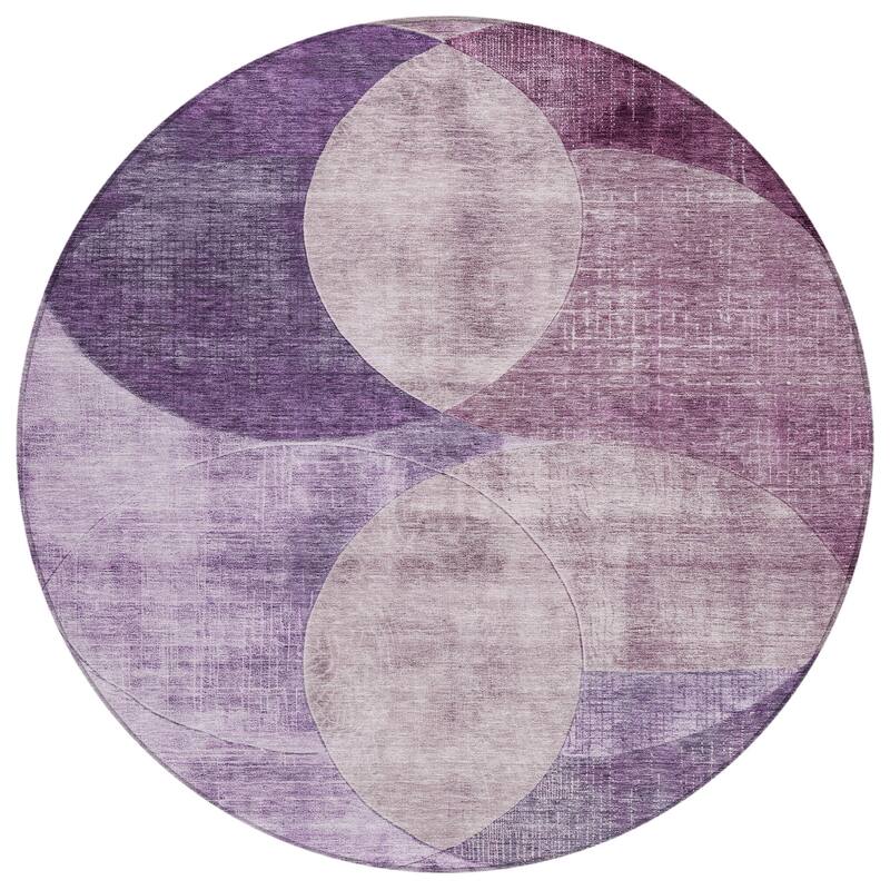 Machine Washable Indoor/ Outdoor Contemporary Deco Chantille Rug