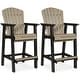 preview thumbnail 7 of 6, Signature Design by Ashley Fairen Trail Black/Driftwood 5-Piece Outdoor Dining Package - 45.13" W x 45.13" D x 42" H
