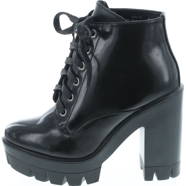 bamboo platform ankle booties
