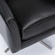 preview thumbnail 10 of 19, Presada Faux Leather Swivel Armchair by Greyson Living