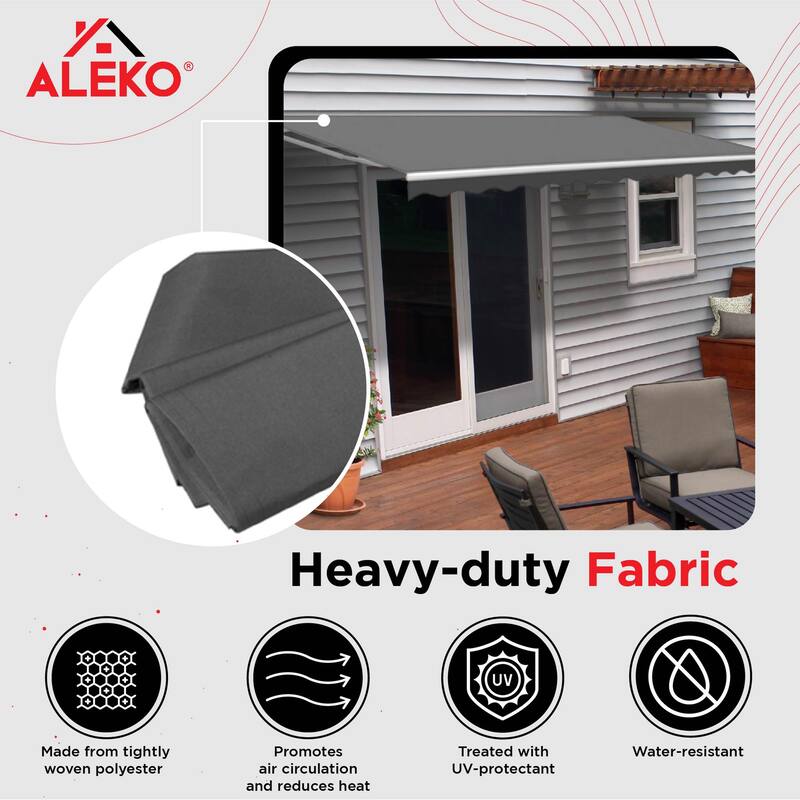 ALEKO Replacement Fabric for 8 x 6.5 ft Retractable Awning More Options