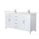 Option White / Giotto Quartz Top / Brushed Nickel