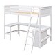 preview thumbnail 10 of 15, Twin Loft Bed with Desk & Shelves - Perfect for Study & Sleep