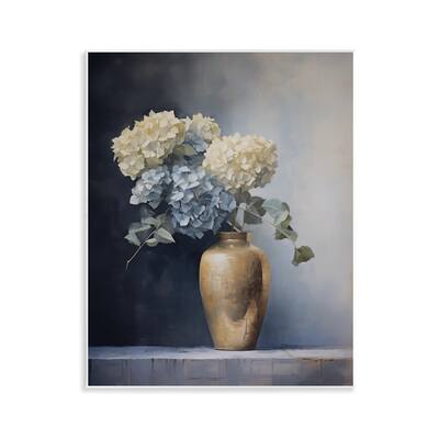 Stupell Subtle Hydrangeas in Vase Wall Plaque Art Design By Arlington Prints
