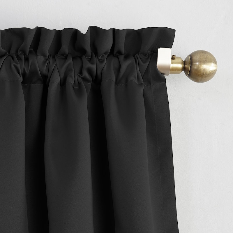 Sun Zero Hayden Energy Saving Blackout Rod Pocket Curtain Panel, Single Panel