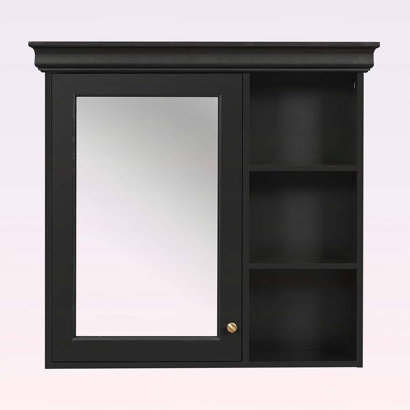 30'' x 28'' Wall Mounted Bathroom Medicine Cabinet with Mirror,and Adjustable Shelves for Efficient Space Utilization