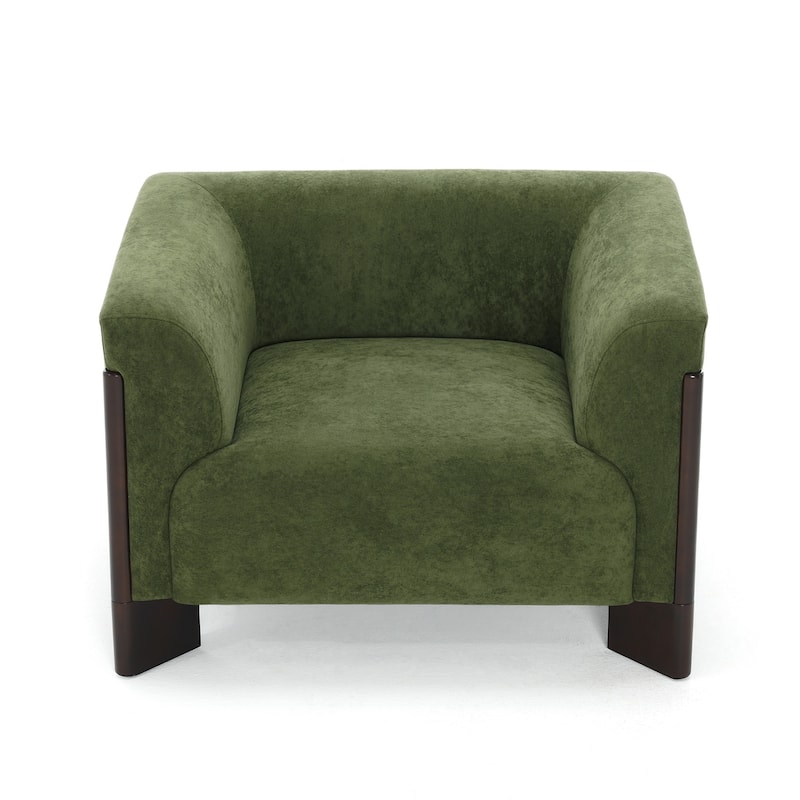 41"W Modern Tuxedo Arms Accent Chair for Living Room