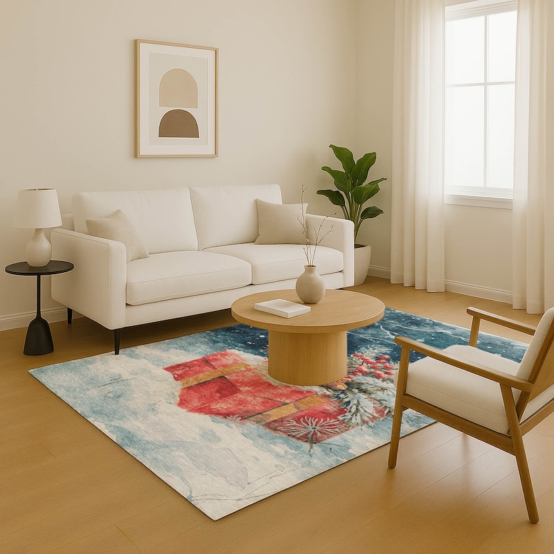 Premium Washable Super Soft Christmas Presents Mayfield Rug