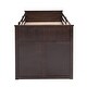 preview thumbnail 16 of 18, Espresso Twin Pine Loft Bed with Storage Steps and Movable Desk