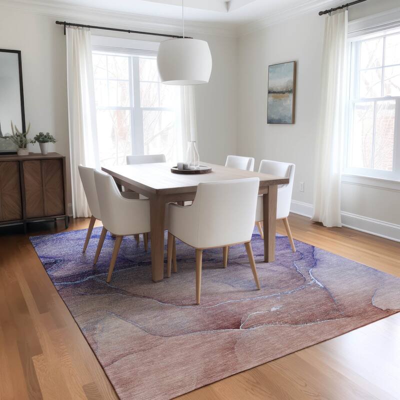 Fax Unique Abstract Weather Resistant Versatile Elegance Outdoor Rug