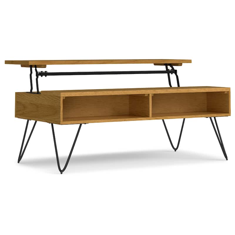 Moreno Rectangle Industrial Lift Top Coffee Table
