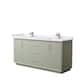 Option Light Green, Bronze Trim,White Cultured Marble Top