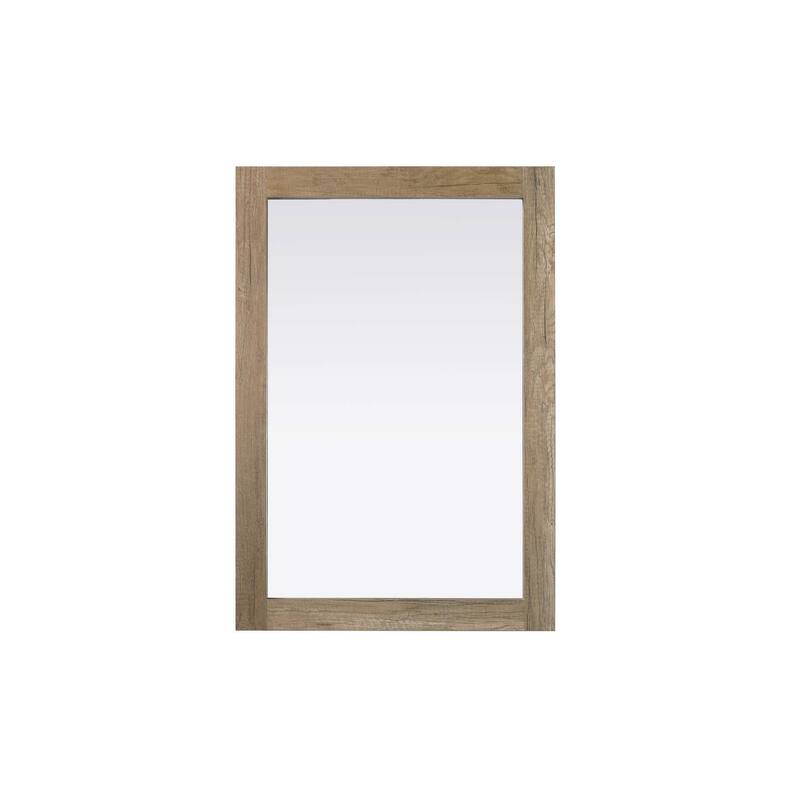 Solene Wooden Rectangle Mirror - Natural Oak - 22" x 32"