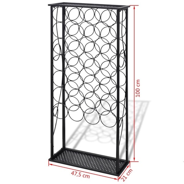 Vidaxl metal wine rack stand bottles online