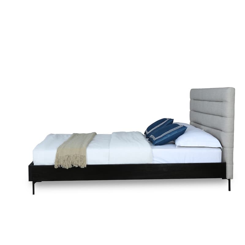 Manhattan Comfort Upholstered Mid Century Schwamm Full-Size Bed