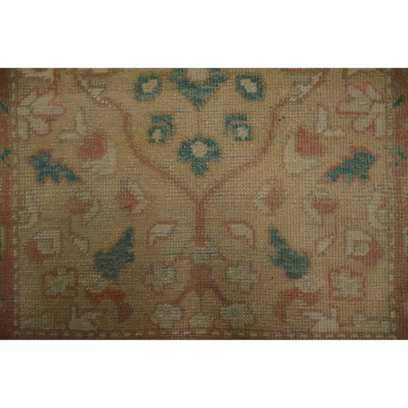 Hand Knotted Oriental 100% Wool Carpet Traditional All-Over Brown Ziegler Area Rug - 3' 7'' X 2' 0''