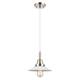 Option Matte White Halophane Shade / Polished Nickel