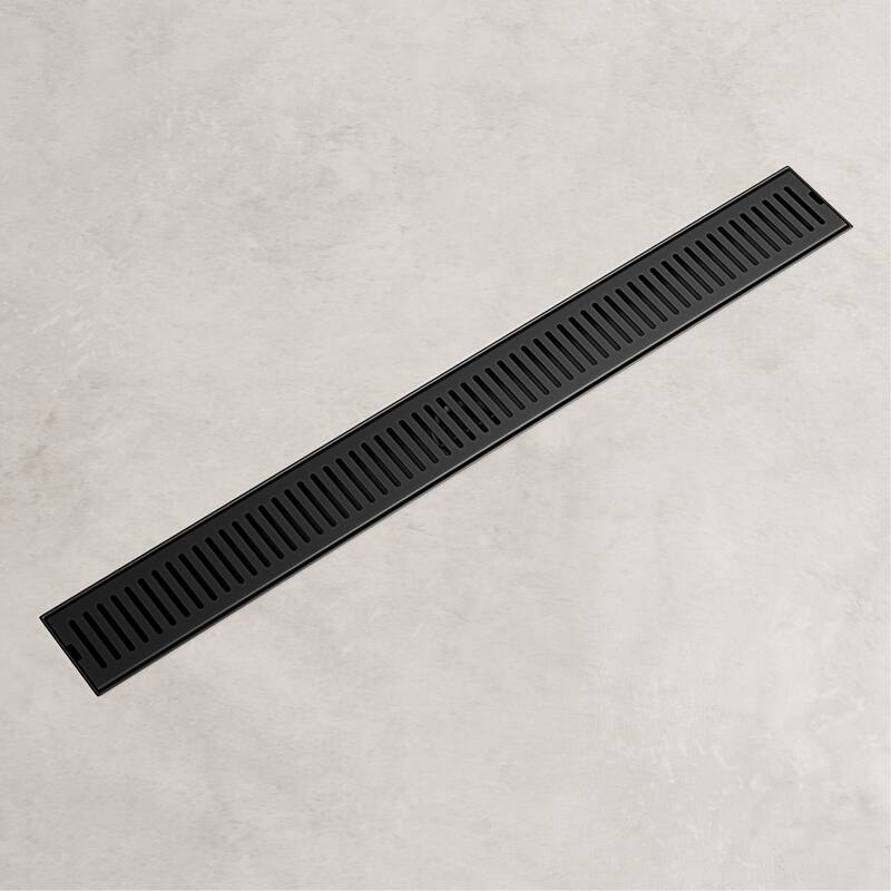 Vigo VG07002 Elan 24" Linear Shower Drain - Matte Black